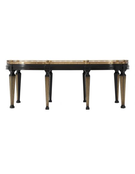 Round and Oval Coffee tables Elegant Crowned Reflection Cocktail Table