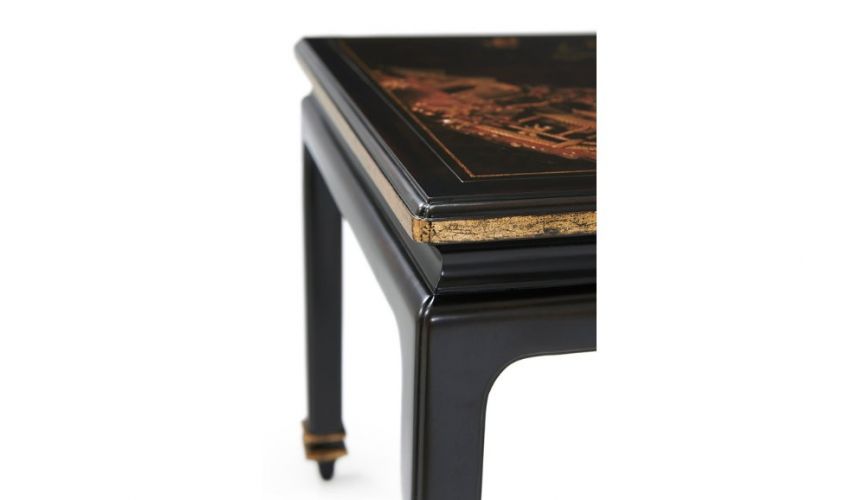 TABLES - SIDE, LAMP & BEDSIDE Luxurious Garden at Midnight Accent Table