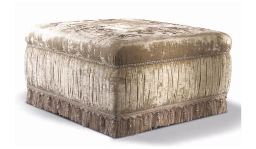 Custom Window Treatments Luxurious velvet chair and living room set with hand sewn embroidery