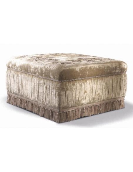 Custom Window Treatments Luxurious velvet chair and living room set with hand sewn embroidery