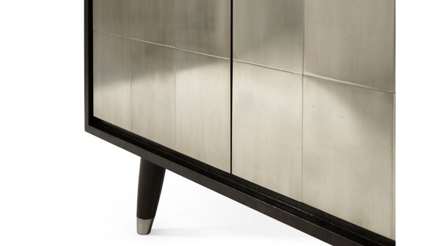 Breakfronts & China Cabinets Stunning and Sleek Smoke and Ash Cabinet