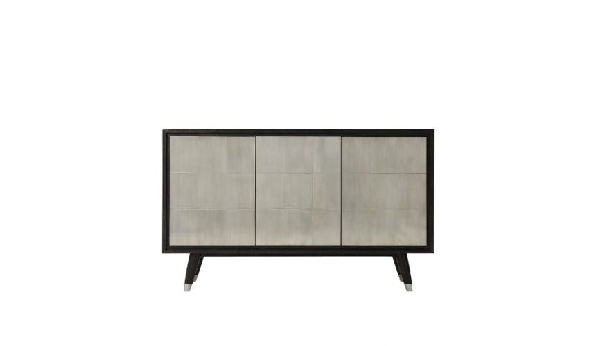 Breakfronts & China Cabinets Stunning and Sleek Smoke and Ash Cabinet