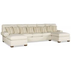 SECTIONALS - Leather & High End Upholstered Furniture Double Chaise Sectional