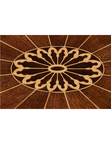 Round and Oval Coffee tables Beautiful Petals of Summer Oval Cocktail Table