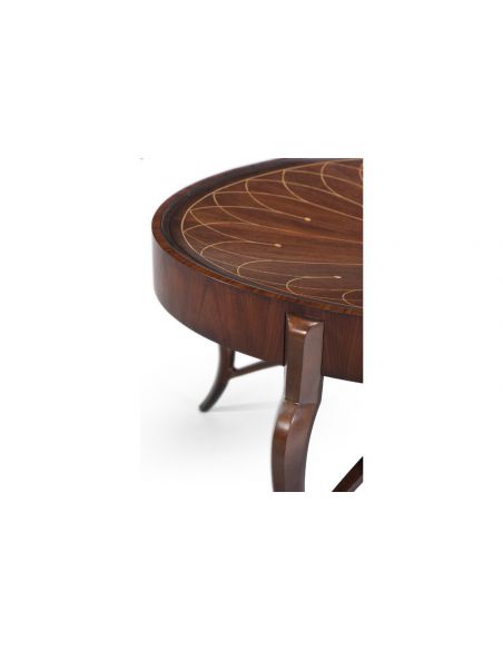 Round and Oval Coffee tables Beautiful Petals of Summer Oval Cocktail Table