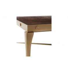 Rectangular and Square Coffee Tables Elegantly Veneered Summer Glow Cocktail Table 2