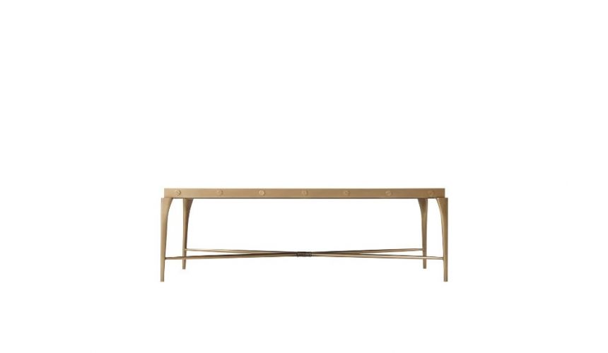 Rectangular and Square Coffee Tables Elegantly Veneered Summer Glow Cocktail Table