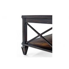 Rectangular and Square Coffee Tables Luxurious Mocha Rectangular Cocktail Table 2