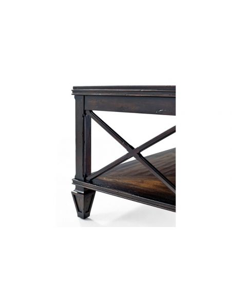 Rectangular and Square Coffee Tables Luxurious Mocha Rectangular Cocktail Table