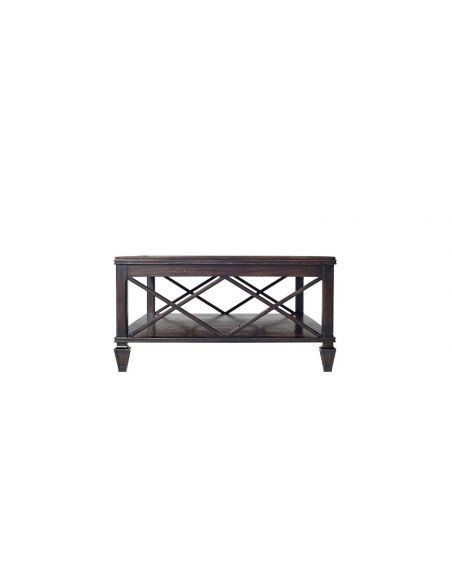 Rectangular and Square Coffee Tables Luxurious Mocha Rectangular Cocktail Table