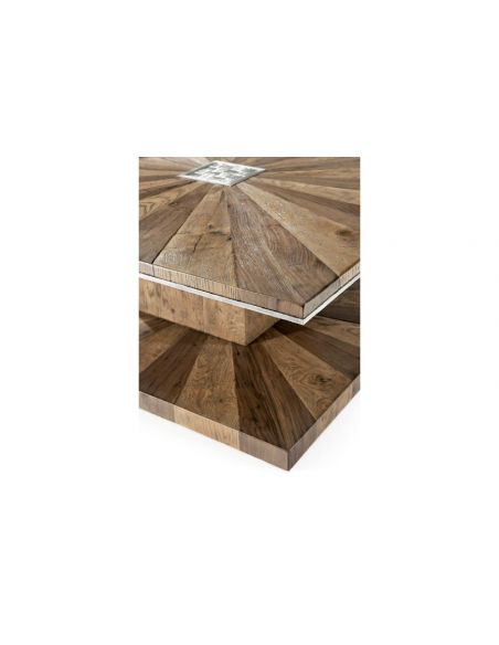 Rectangular and Square Coffee Tables Gorgeous Geometric Sunrise Cocktail Table