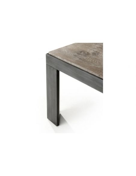 Rectangular and Square Coffee Tables Luxurious Aged Oak Rectangular Cocktail Table