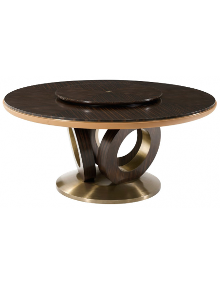 Contemporary Round and Around Dining Table