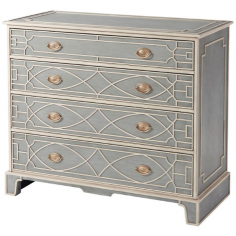 Chest of Drawers Exquisitely Patterned Spruce Chest of Drawers