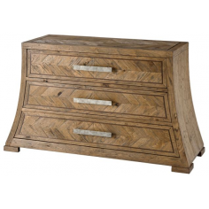 Chest of Drawers High End Modern Rustic Oak Parquetry Chest of Drawers