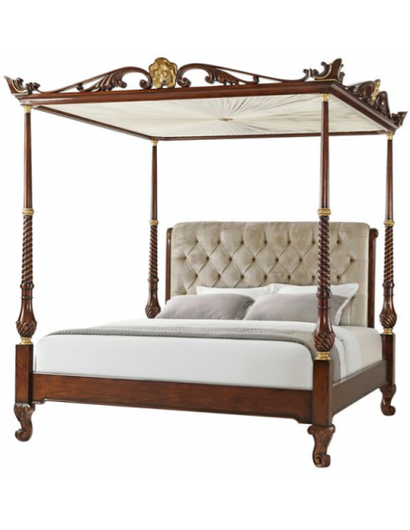 Gloriously Golden Adorned King Bed