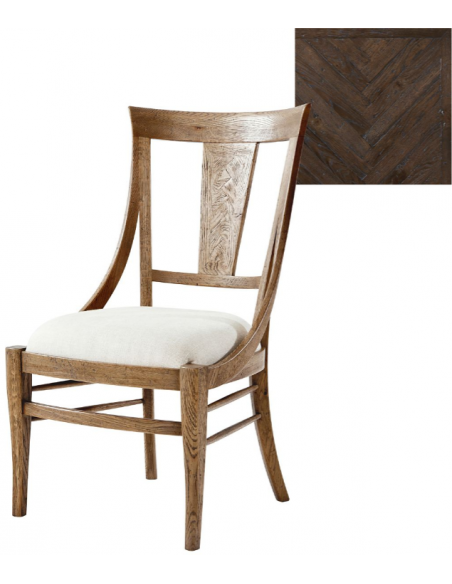 Elegant Snow Dusted Forest Dining Chair