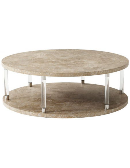 Breathtaking Mystical State of the Art Round Cocktail Table 