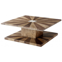 Rectangular and Square Coffee Tables Gorgeous Geometric Sunrise Cocktail Table