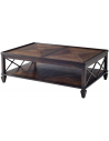 Rectangular and Square Coffee Tables Luxurious Mocha Rectangular Cocktail Table