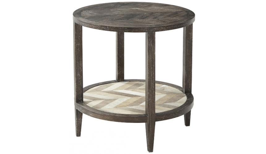 Coffee Tables Lovely Mahogany Chevron Accent Table