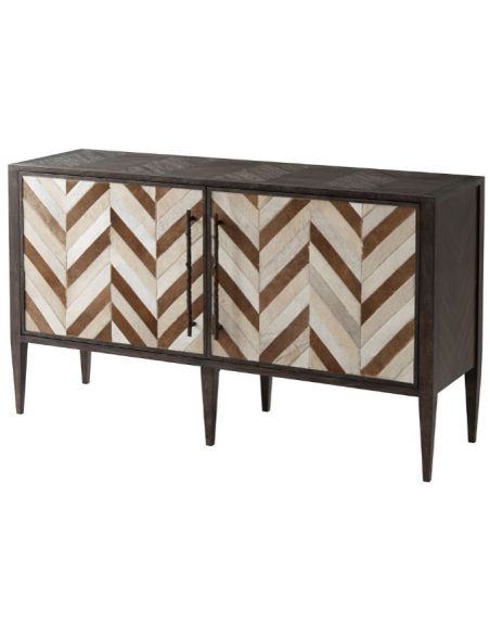 High End Deluxe Chevron Cabinet 