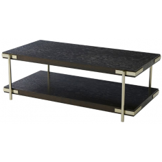 Rectangular and Square Coffee Tables Elegant and Modern Pristine Black Cocktail Table