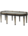 Round and Oval Coffee tables Elegant Crowned Reflection Cocktail Table