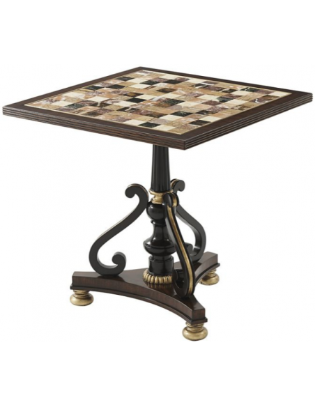 Lovely Chess in the Park Accent Table