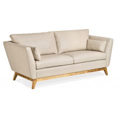 SOFA, COUCH & LOVESEAT Lovely Modern Vanilla Leather Sofa