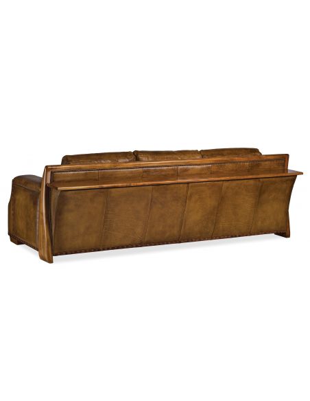 SOFA, COUCH & LOVESEAT Gorgeous Weathered Caramel Sofa