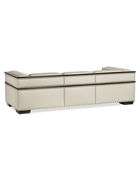 SOFA, COUCH & LOVESEAT Elegant Modern and Geometric Off-White Sofa