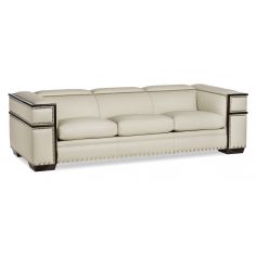SOFA, COUCH & LOVESEAT Elegant Modern and Geometric Off-White Sofa