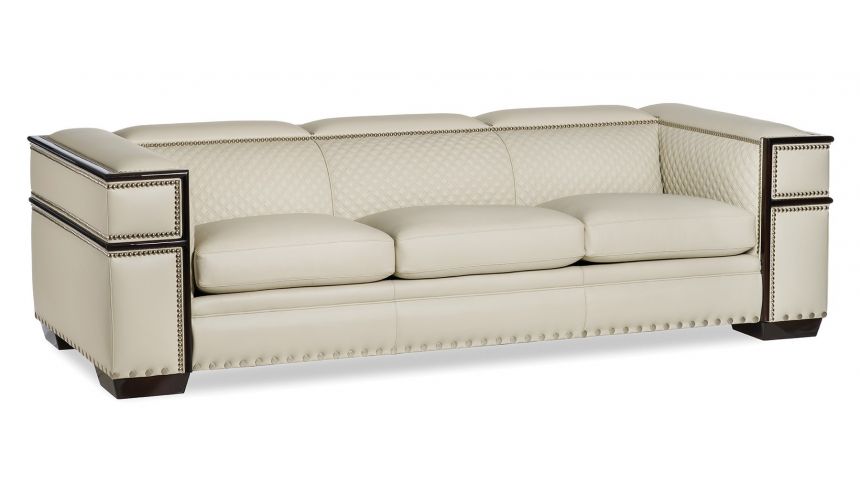 Elegant Modern And Geometric Off White Sofa