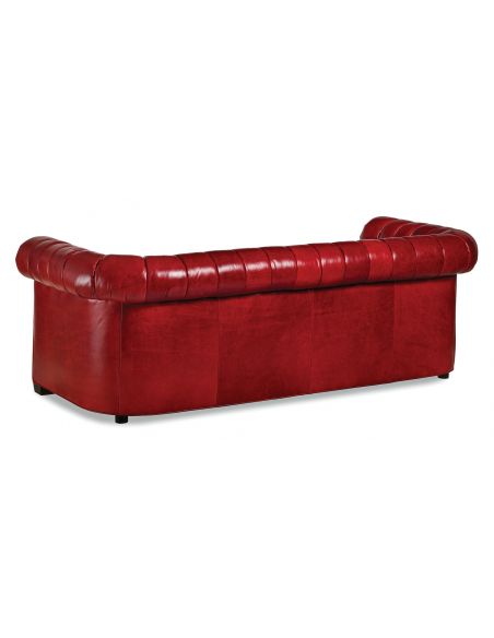 SOFA, COUCH & LOVESEAT The Devil Wears Red Hot Leather Sofa