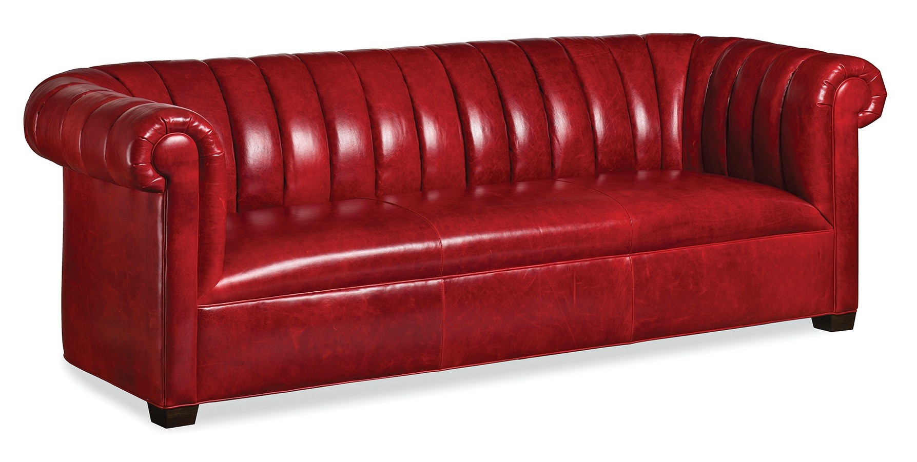 SOFA, COUCH & LOVESEAT The Devil Wears Red Hot Leather Sofa