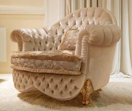 Elegant and Royal Golden iPlush Living Room Furniture Seti