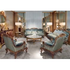 Queen and King Sized Beds Beautiful Neptune's Waves Living Room Furniture Set 2