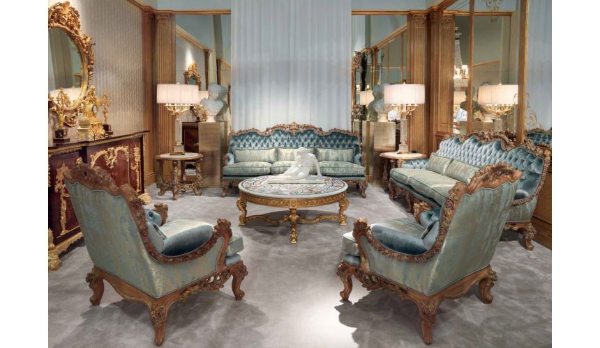 Queen and King Sized Beds Beautiful Neptune's Waves Living Room Furniture Set