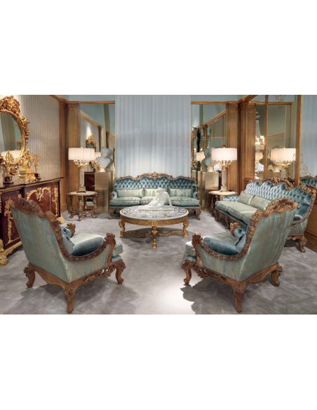 Queen and King Sized Beds Beautiful Neptune's Waves Living Room Furniture Set