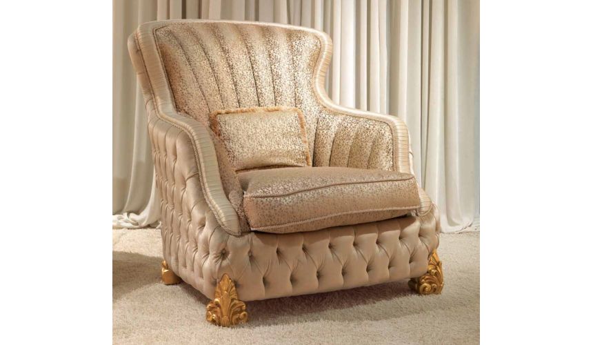 Queen and King Sized Beds Luxurious Golden Grecian Bedroom Furniture Set