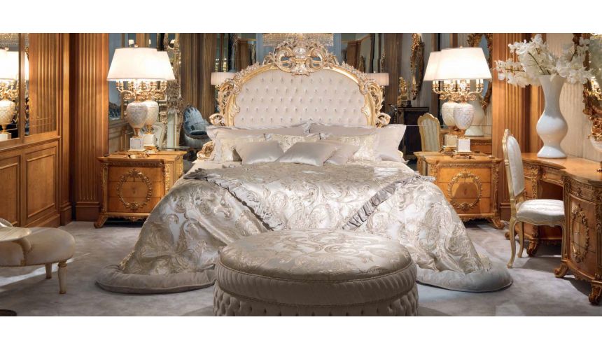 Queen and King Sized Beds Elegant Forest Silver Snow Bedroom Furniture Set