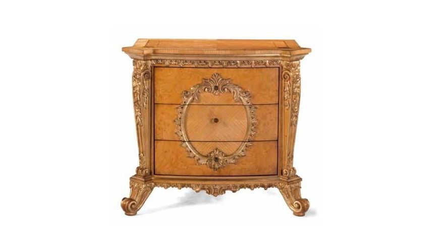 Queen and King Sized Beds Elegant Forest Silver Snow Bedroom Furniture Set