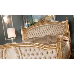 Queen and King Sized Beds Royal and Pure Golden Bedroom Furniture Set 2