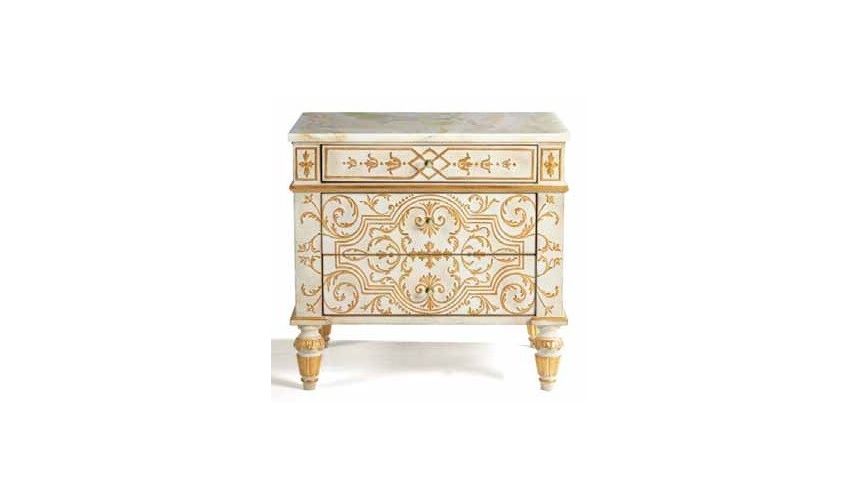 Queen and King Sized Beds Royal and Pure Golden Bedroom Furniture Set