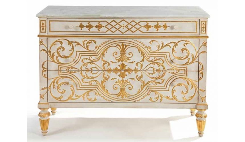 Queen and King Sized Beds Royal and Pure Golden Bedroom Furniture Set