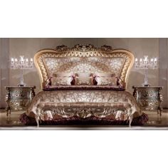 Queen and King Sized Beds High End Velvet Petals Bedroom Furniture Set