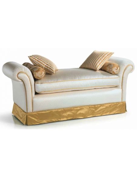 CHAIRS, Leather, Upholstered, Accent Stunning Precious Metals Furniture Set