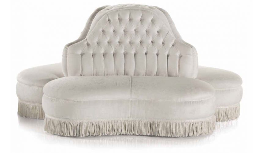 SETTEES, CHAISE, BENCHES Stunning and Chic First Snow Circular Sofa