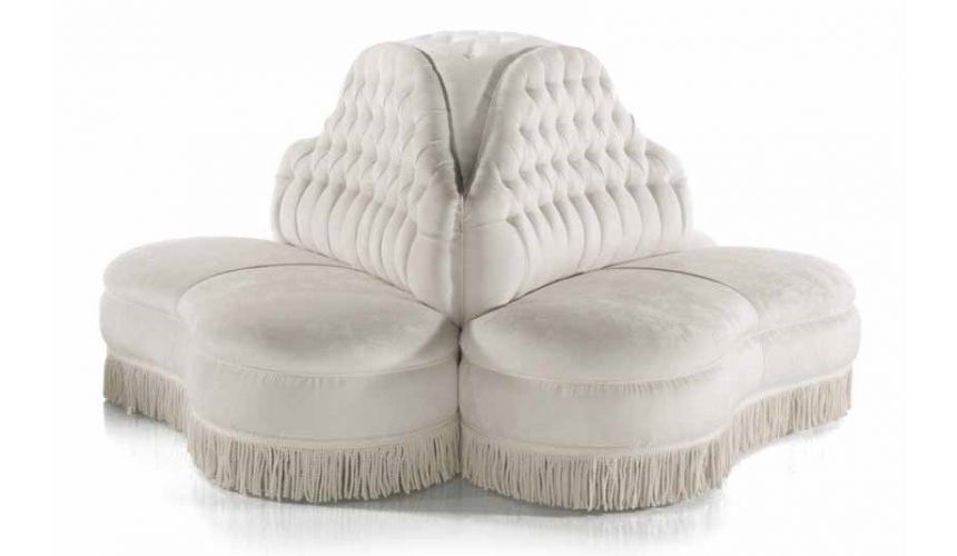 SETTEES, CHAISE, BENCHES Stunning and Chic First Snow Circular Sofa